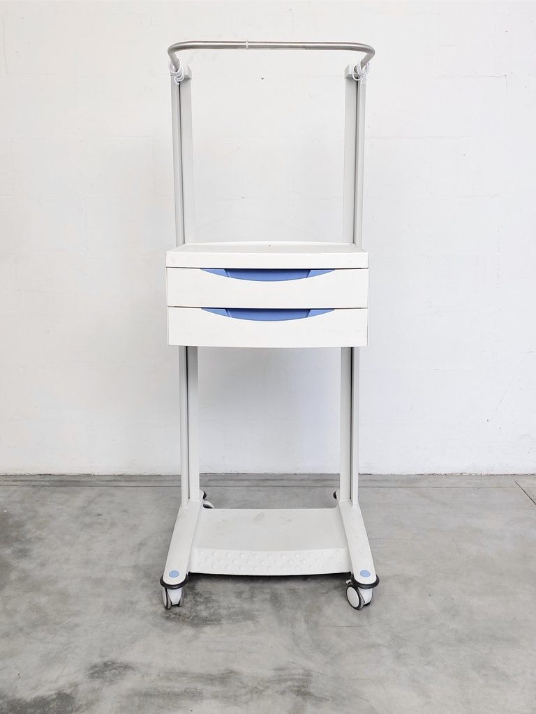 Medical Rolling Cart with Double Drawers
