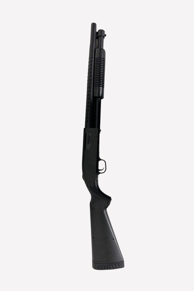 Black Tactical Pump-Action Shotgun Prop