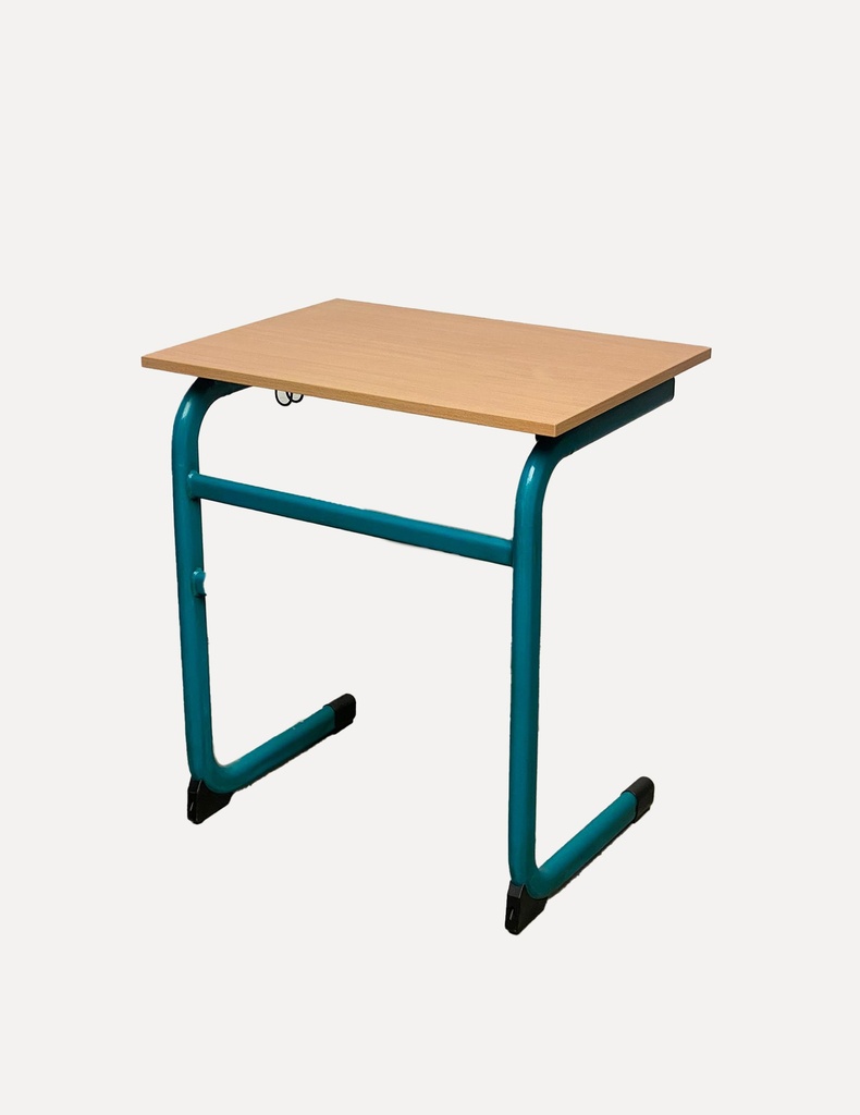 Retro School Desk with Teal Frame