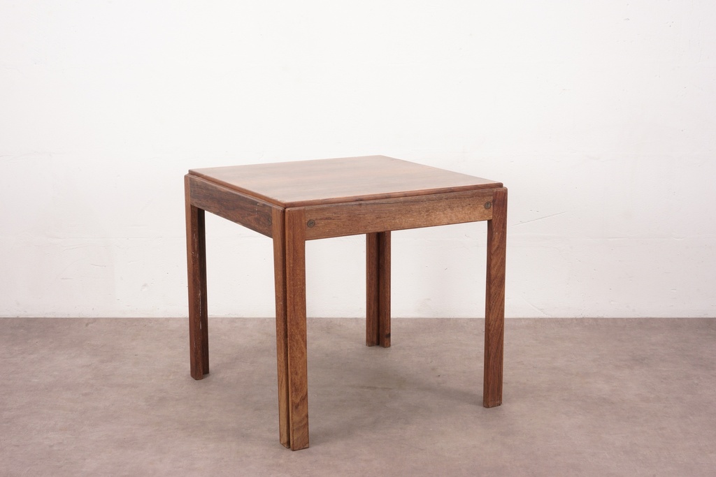 Mid-Century Minimalist Square Wood Table