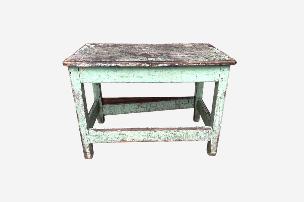 Rustic Distressed Green Workbench