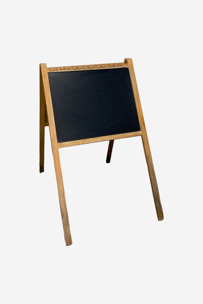 Vintage Wooden A-Frame Chalkboard Sign