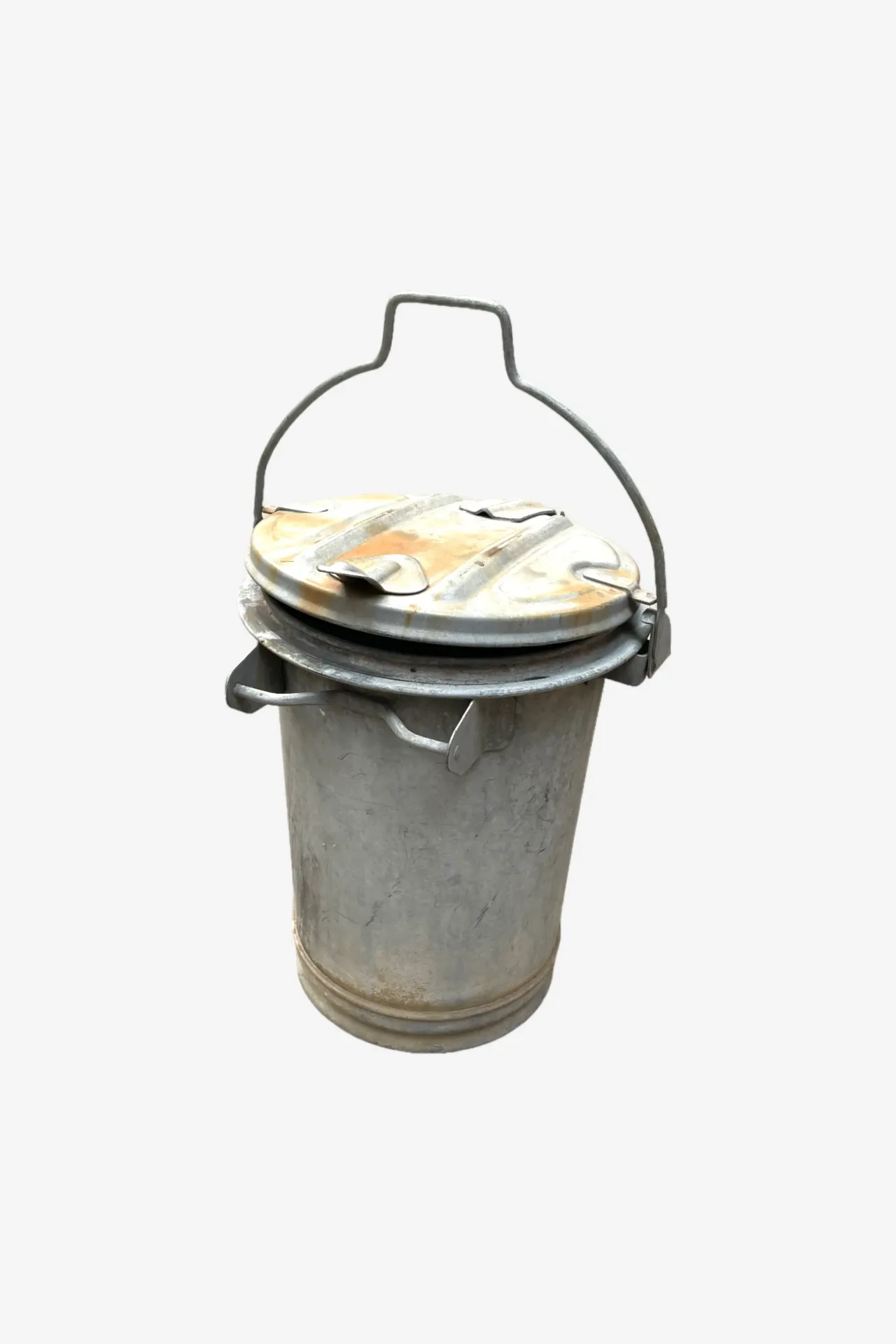 Metal Bucket with Lid and Handle