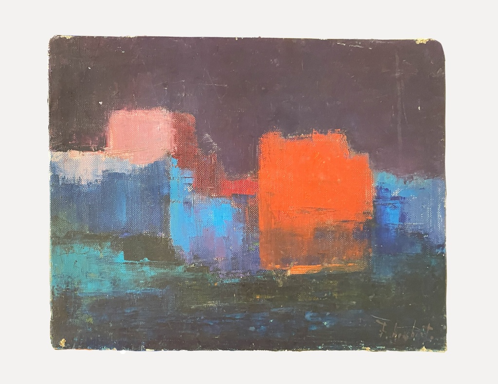 Abstract City Lights at Dusk