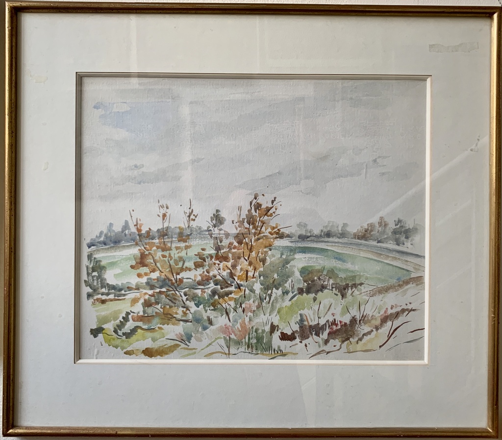 Autumn Landscape with Overcast Sky