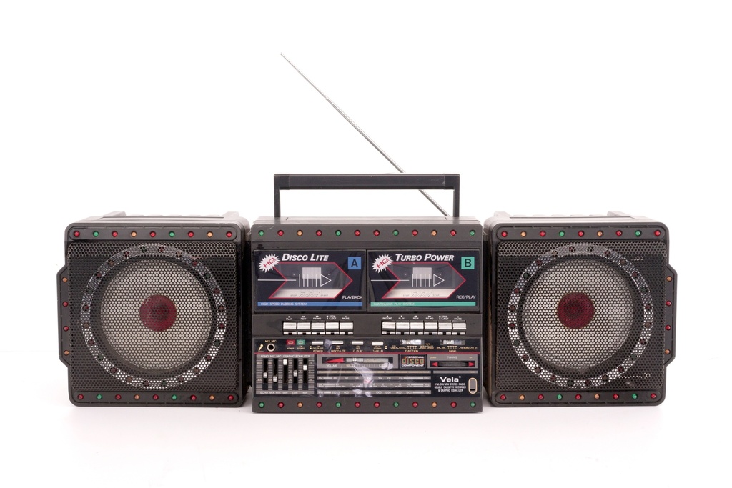 Disco Lite Boombox with Turbo Power and Equalizer