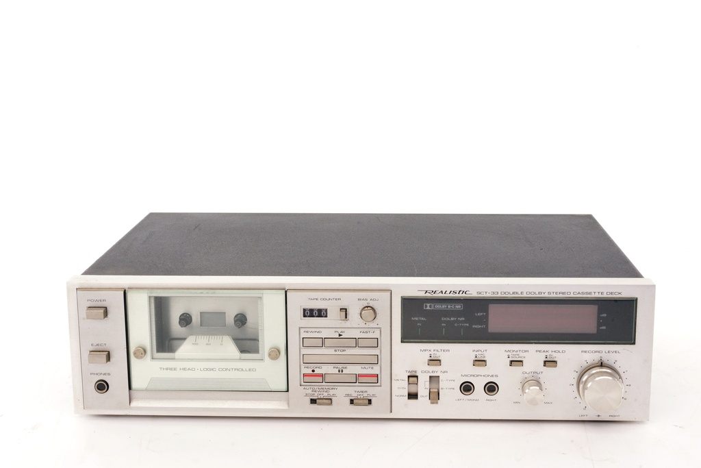 1980s Realistic SCT-33 Stereo Cassette Deck