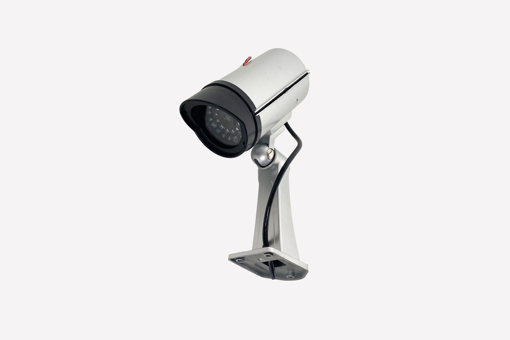 Silver Security Surveillance Camera