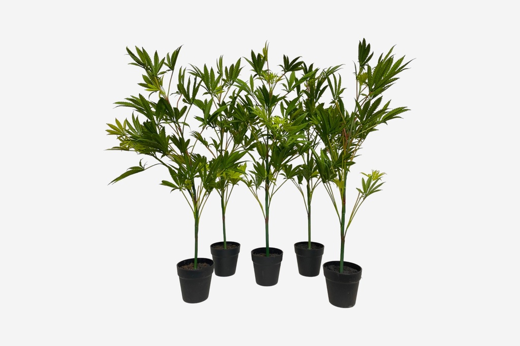 Potted Artificial Bamboo Cluster Set