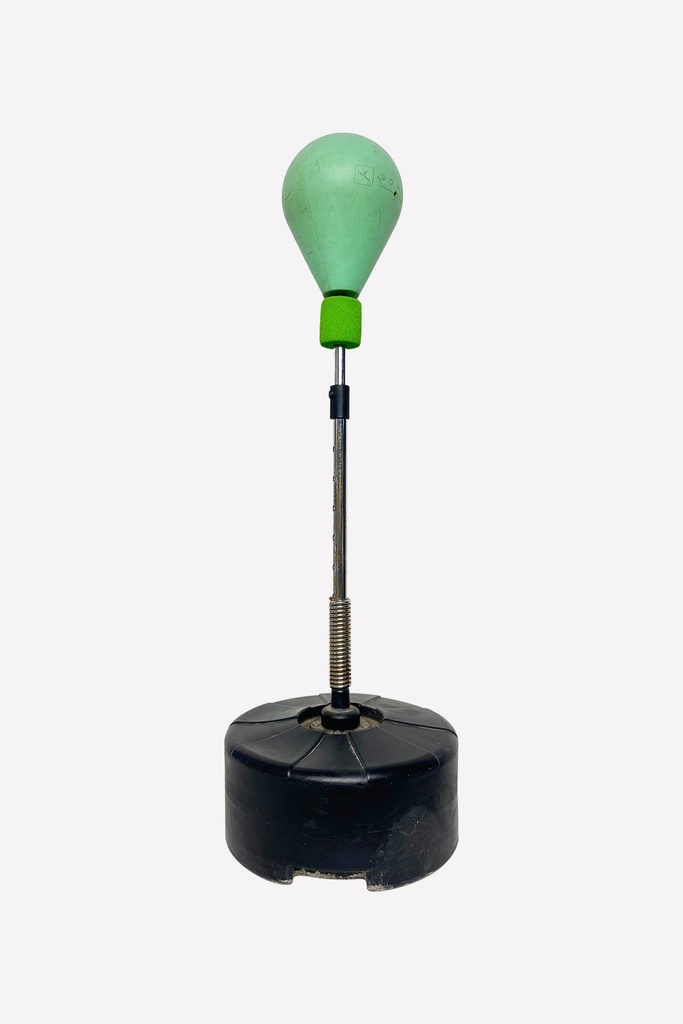 Freestanding Punching Bag with Green Speed Ball