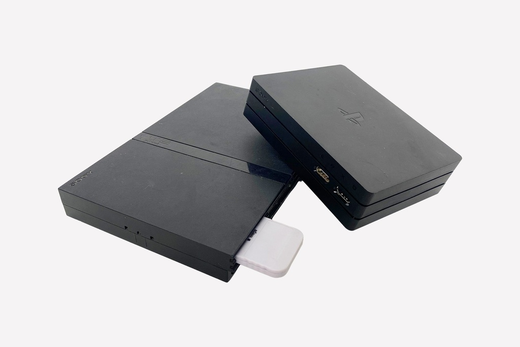Compact PlayStation 2 Slim Console with Memory Card
