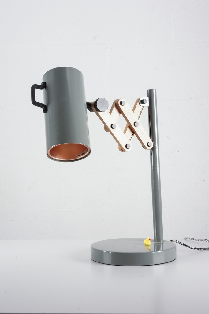 Industrial Scissor Arm Desk Lamp with Duck Accent
