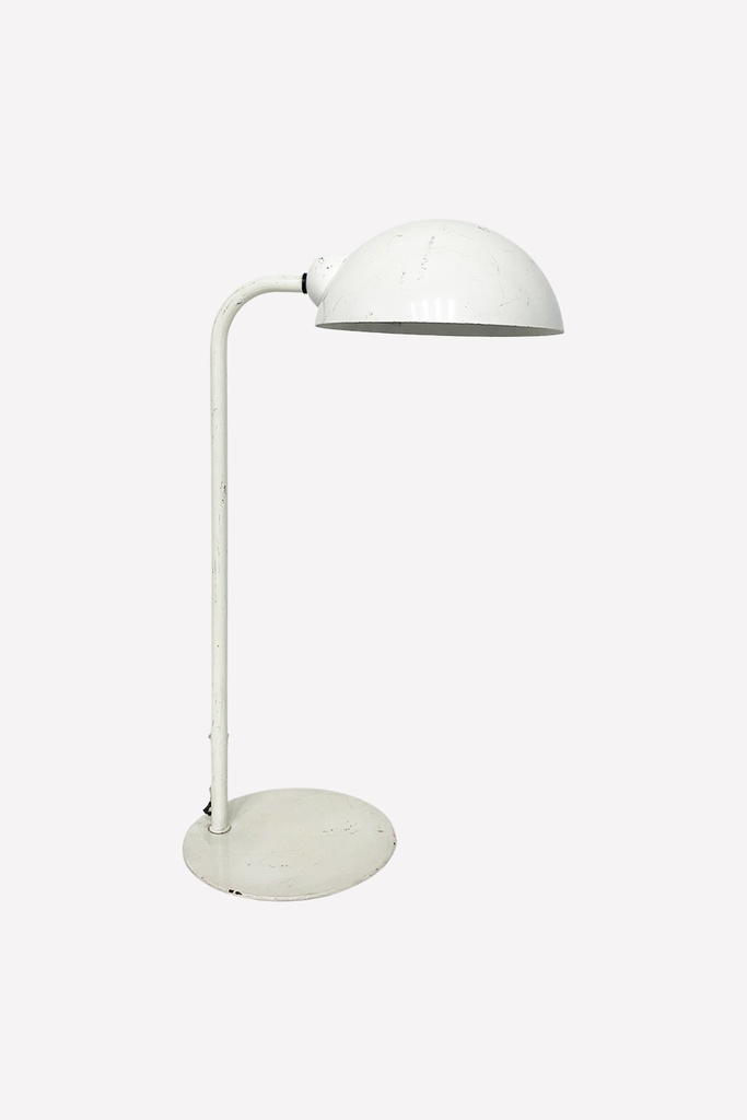 Vintage White Industrial Table Lamp