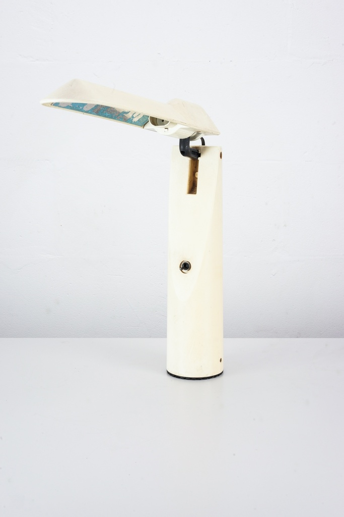 Mid-Century Modern Cream Desk Lamp