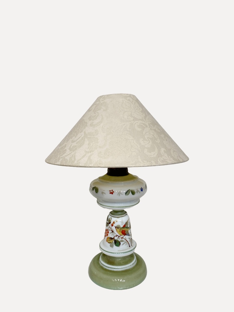 Vintage Floral Bird Ceramic Table Lamp