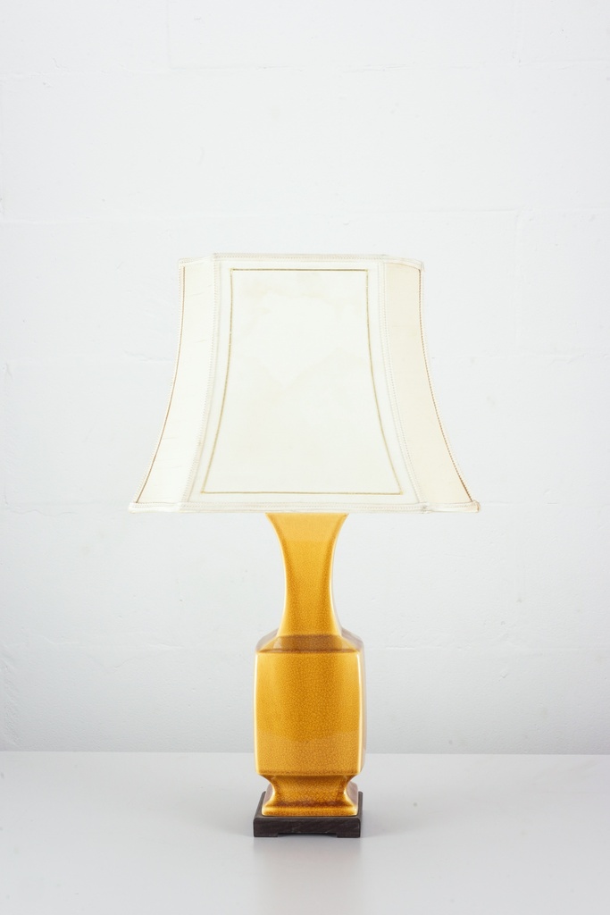 Retro Mustard Ceramic Table Lamp