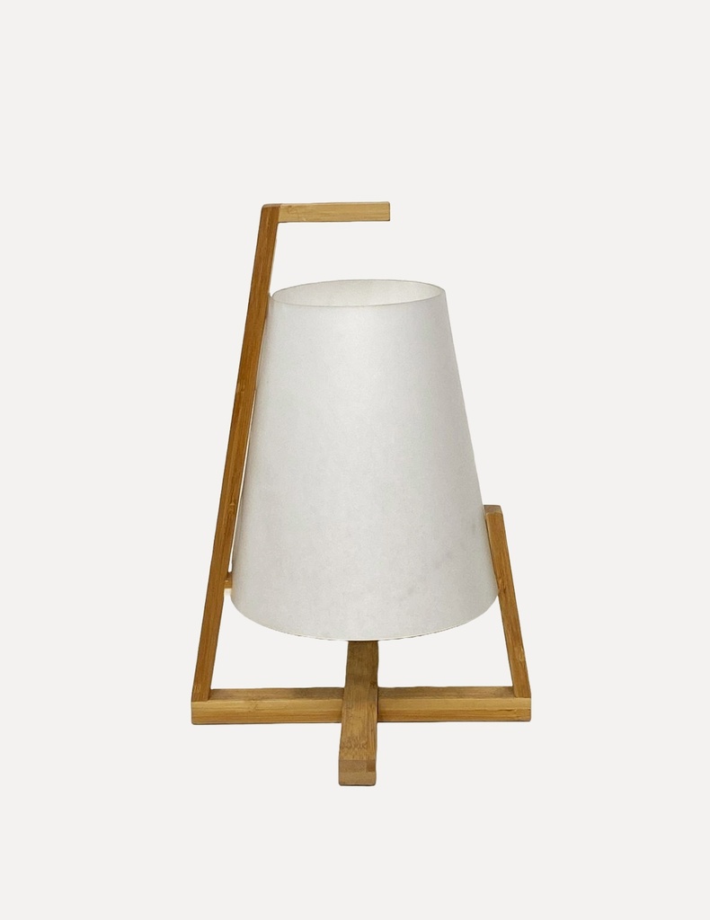 Modern Minimalist Wood Frame Table Lamp