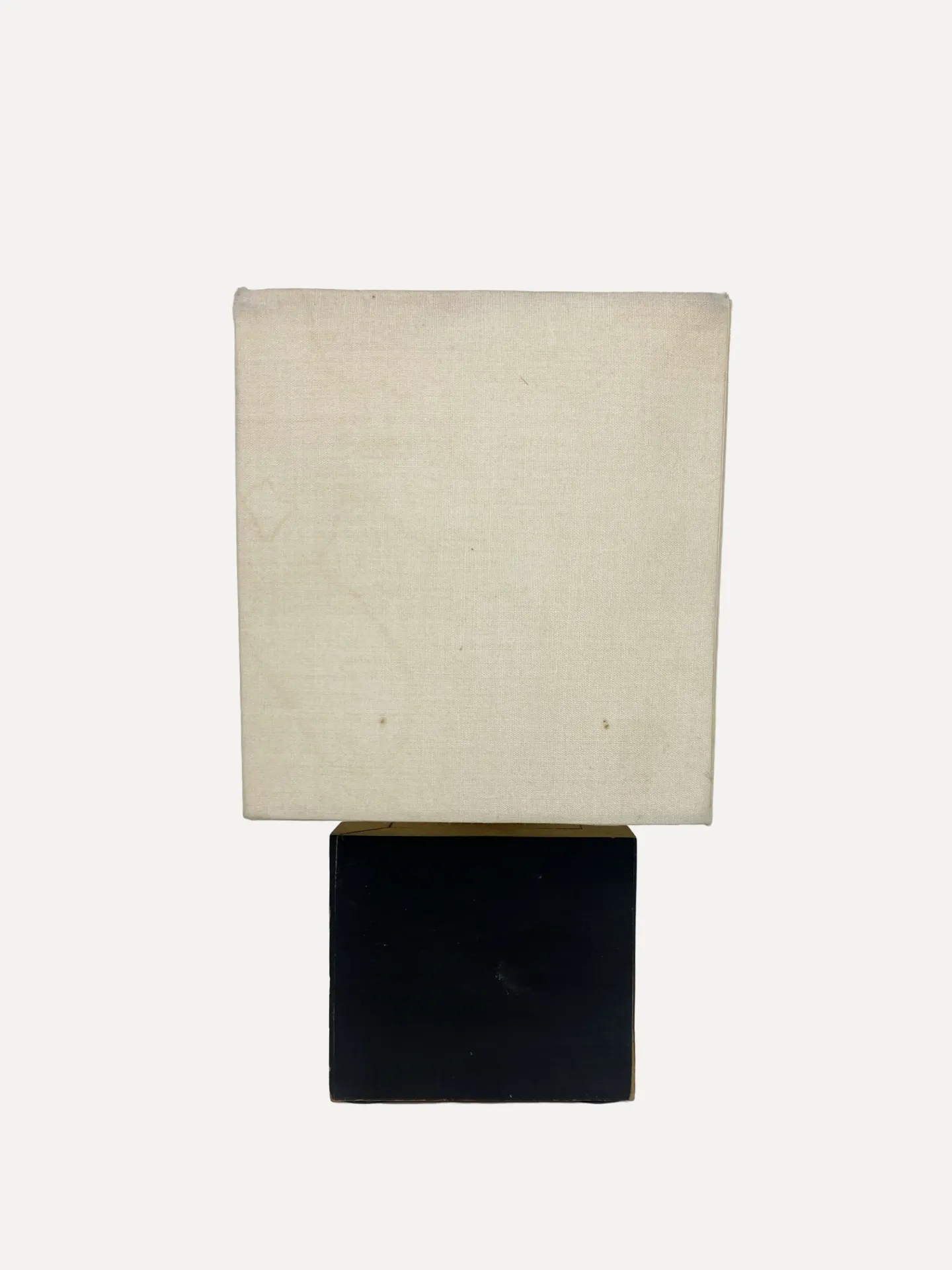 Modern Minimalist Square Table Lamp with Black Base