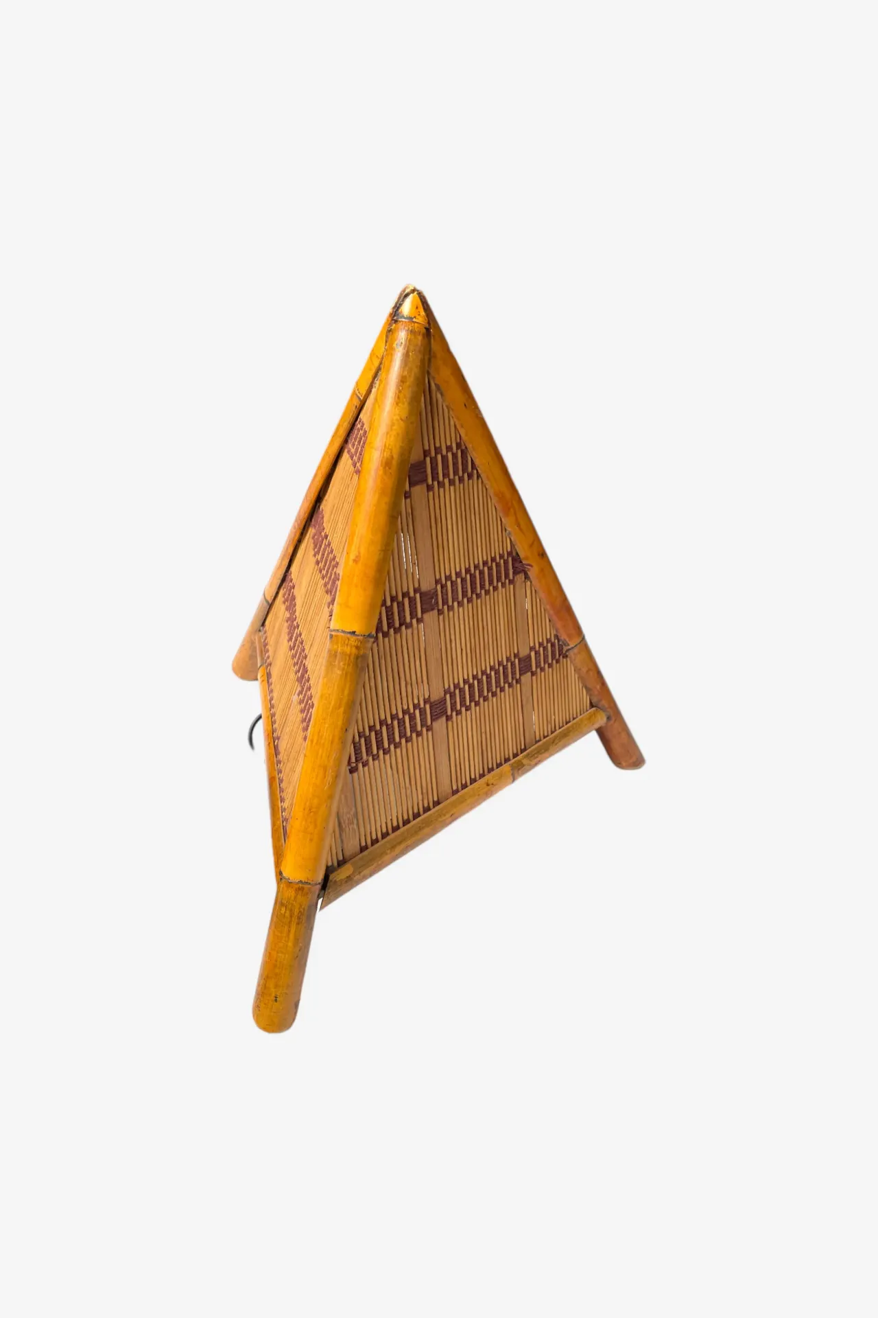Bamboo Triangle Tabletop Screen