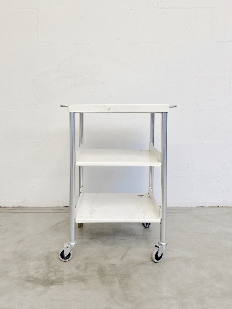 Industrial Three-Tier Rolling Utility Cart