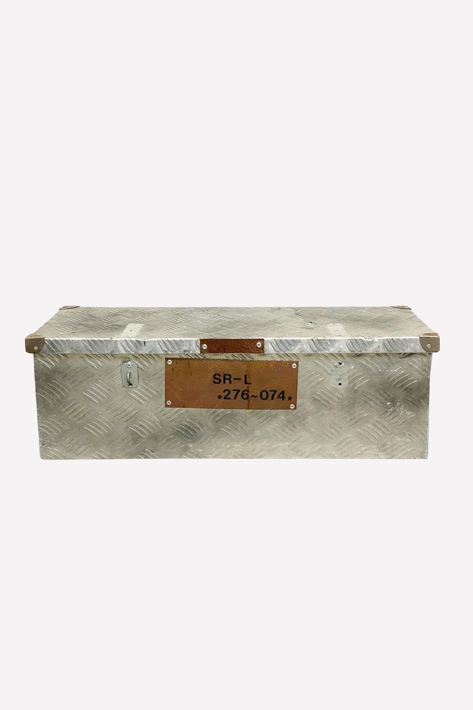 Industrial Metal Storage Chest with SR-L Identification Plate