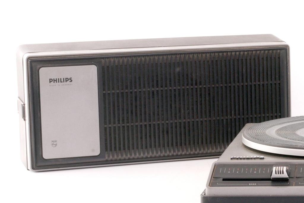 Vintage Philips Record Player with Speaker Assembly