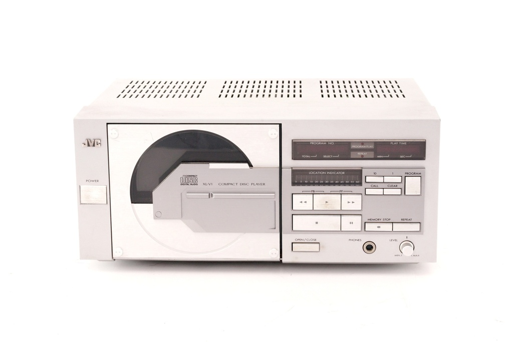 Retro Silver JVC Compact Disc Player
