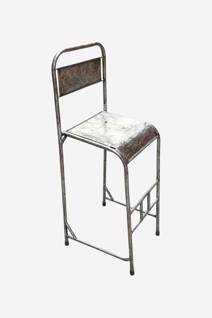Rustic Industrial Metal Stool