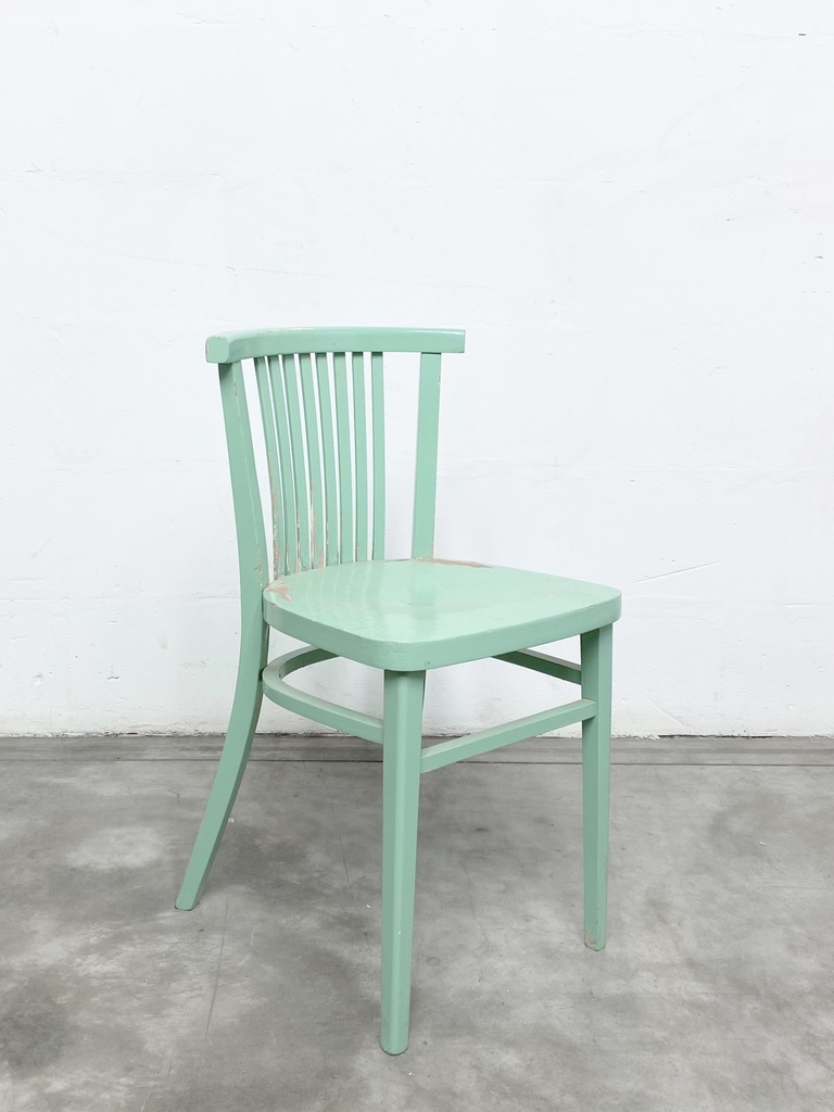 Vintage Mint Green Wooden Spindle Chair