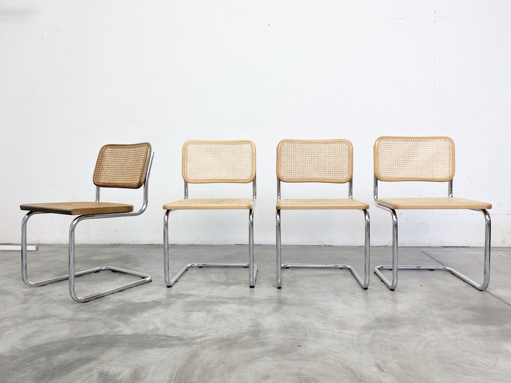 Chrome and Cane Mid-Century Modern Dining Chair