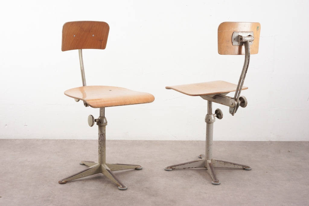 Vintage Industrial Drafting Chairs