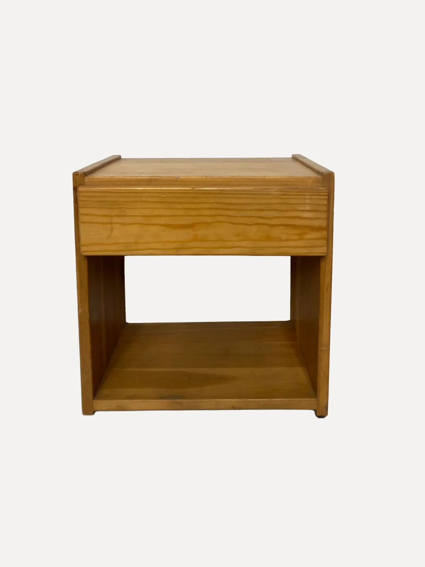 Mid-Century Modern Wooden Nightstand