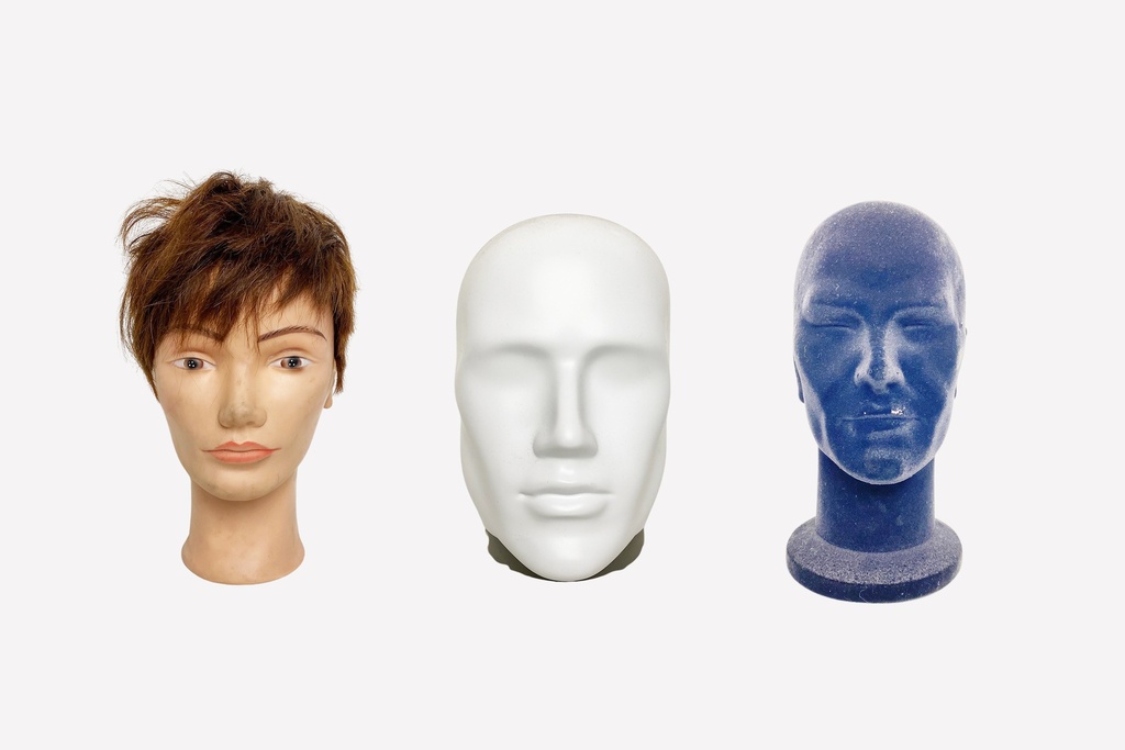 Mannequin Heads Trio Display
