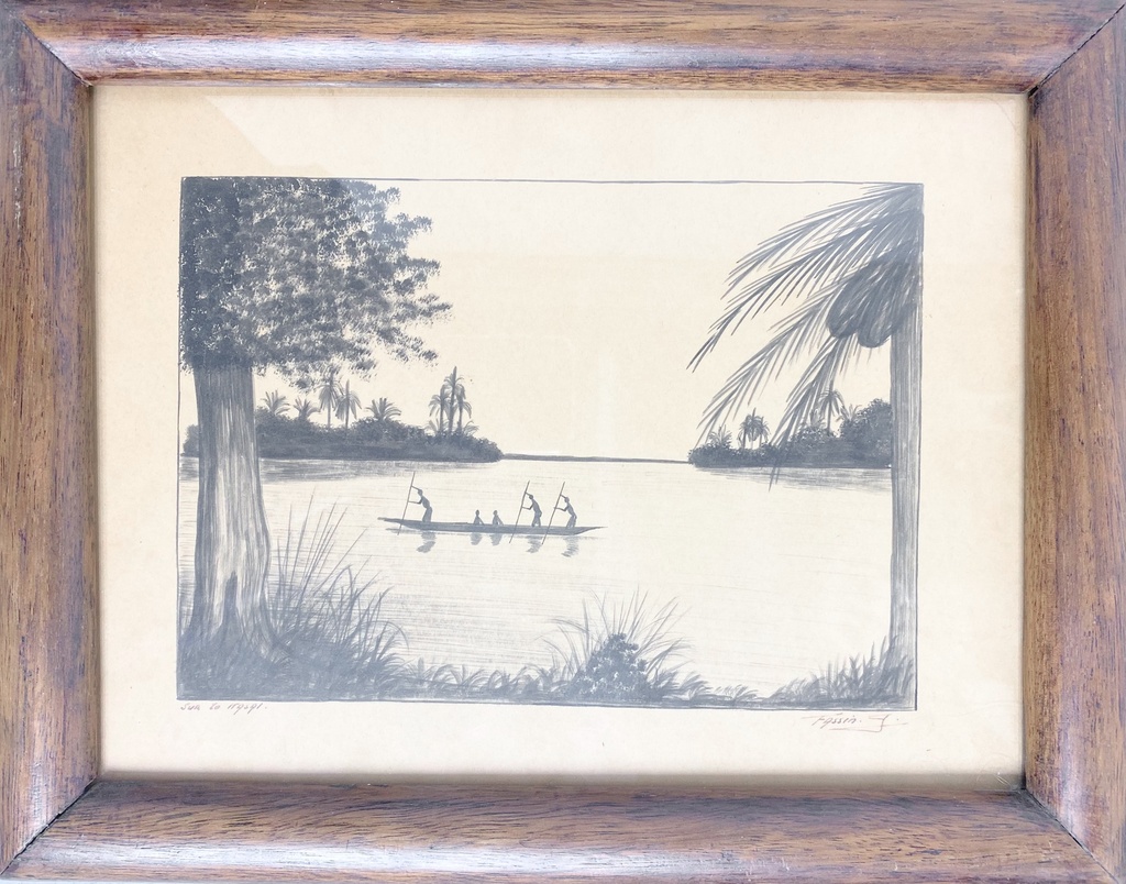 Serene Canoe Journey in Tropical Waters