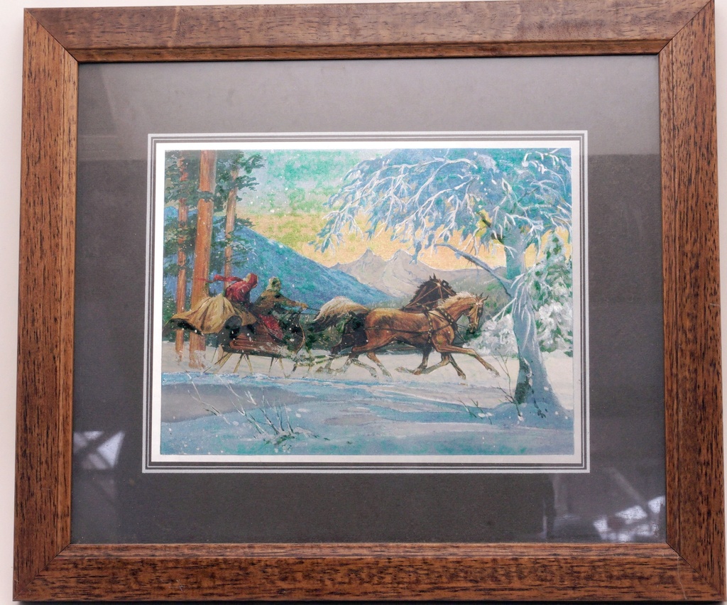 Winter Sleigh Ride Through the Mountains