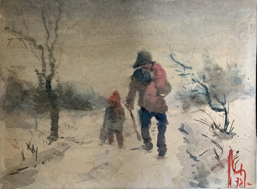 Winter Journey Through the Snow