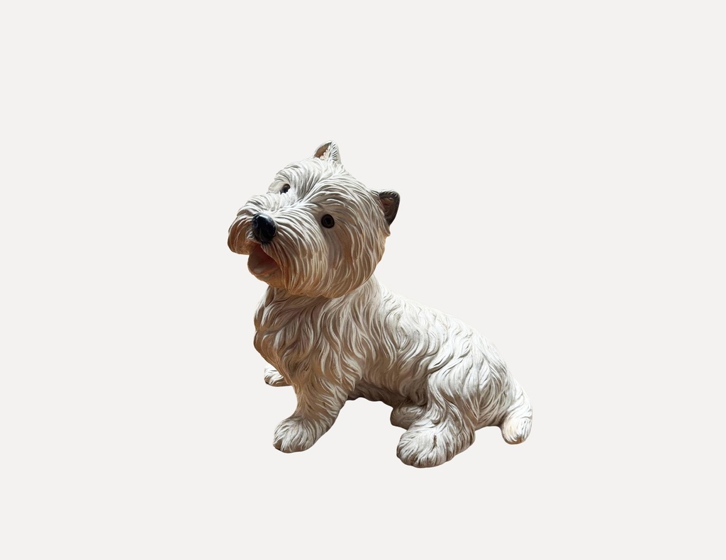 Ceramic Westie Dog Figurine