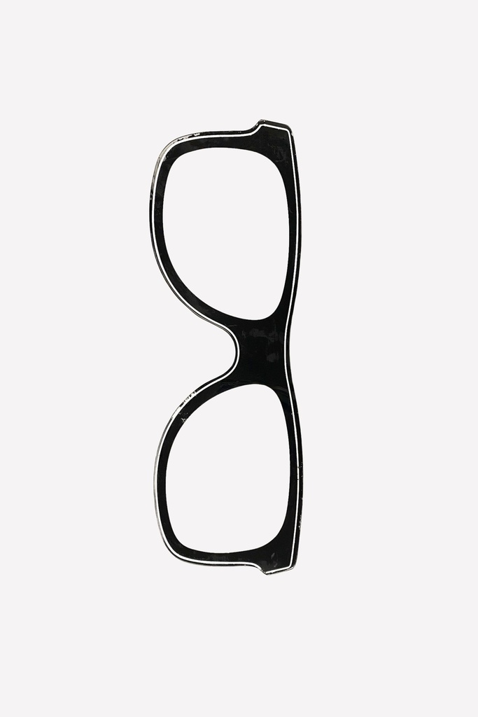 Retro Black Framed Novelty Glasses (Lensless)