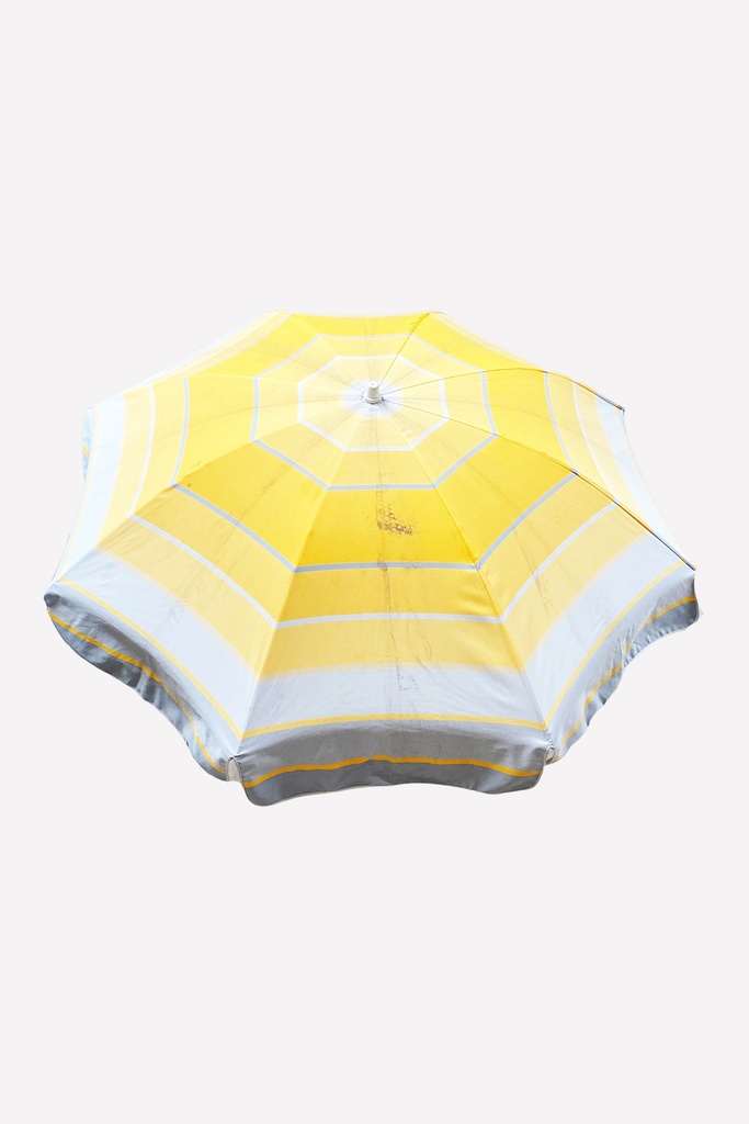 Sunny Striped Patio Umbrella