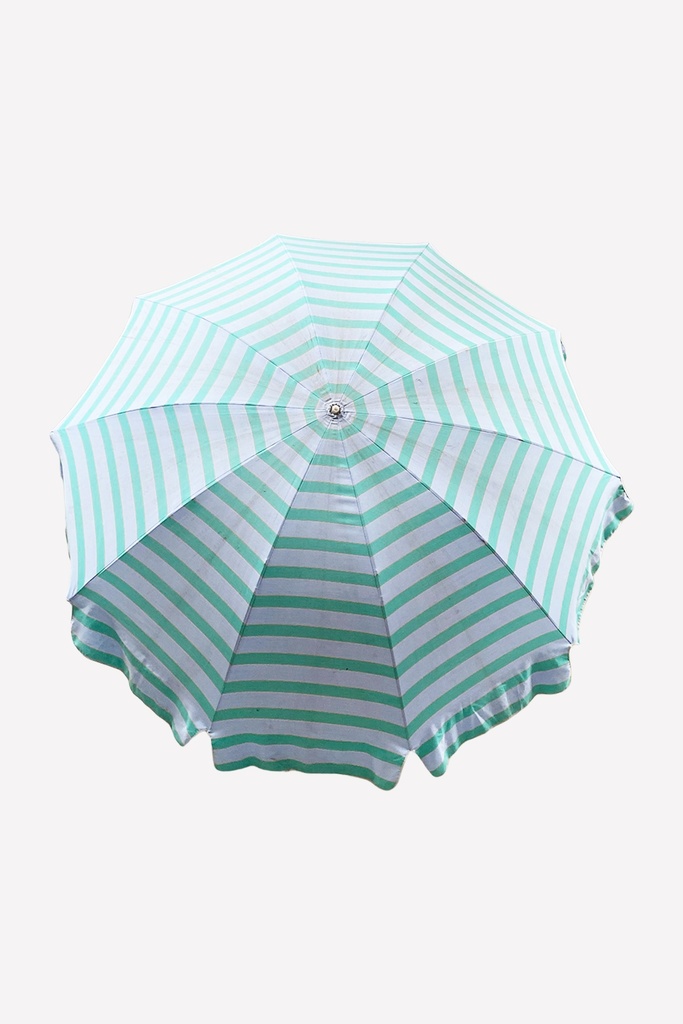 Seafoam Striped Beach Umbrella