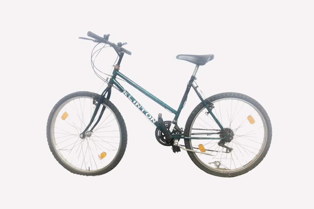 Green Mountain Bike with Classic Frame Design