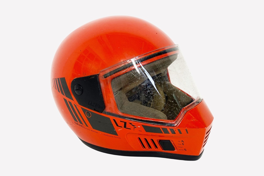 Retro Sci-Fi Motorcycle Helmet with Visor