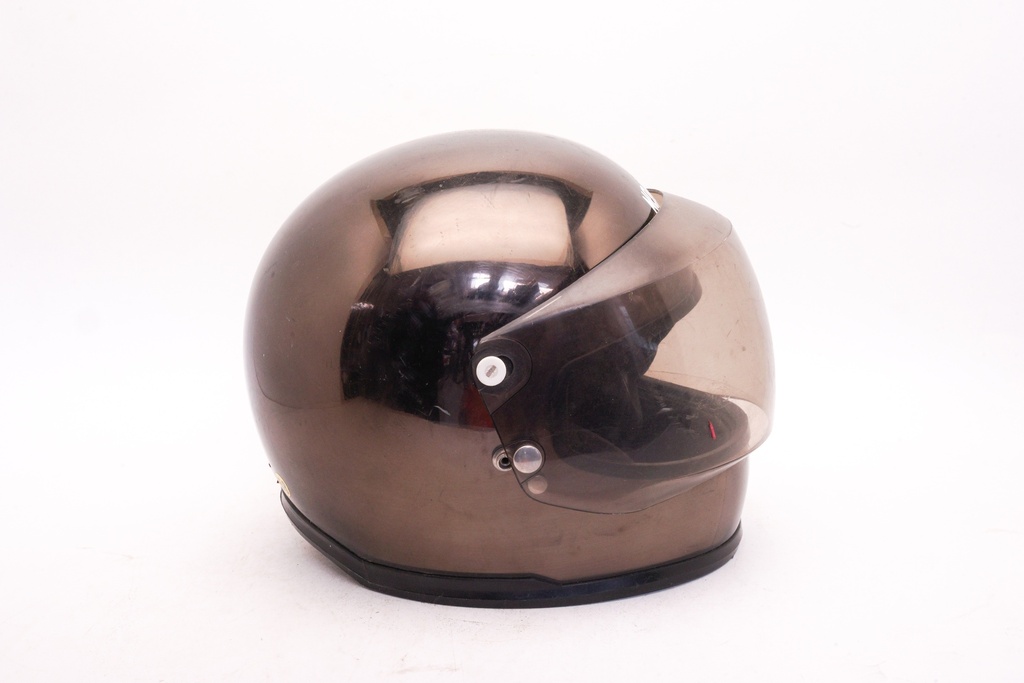Smoke-Tinted Motorcycle Helmet