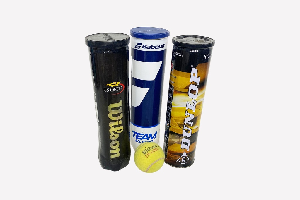 Assorted Tennis Ball Cans with Tennis Ball