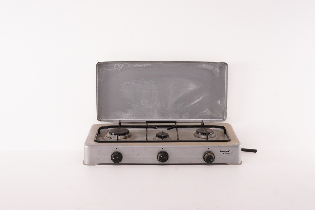 Vintage Three-Burner Portable Gas Stove