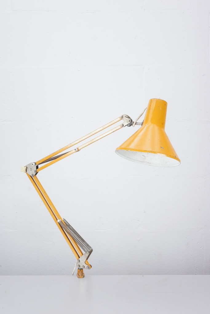 Vintage Mustard Adjustable Task Lamp