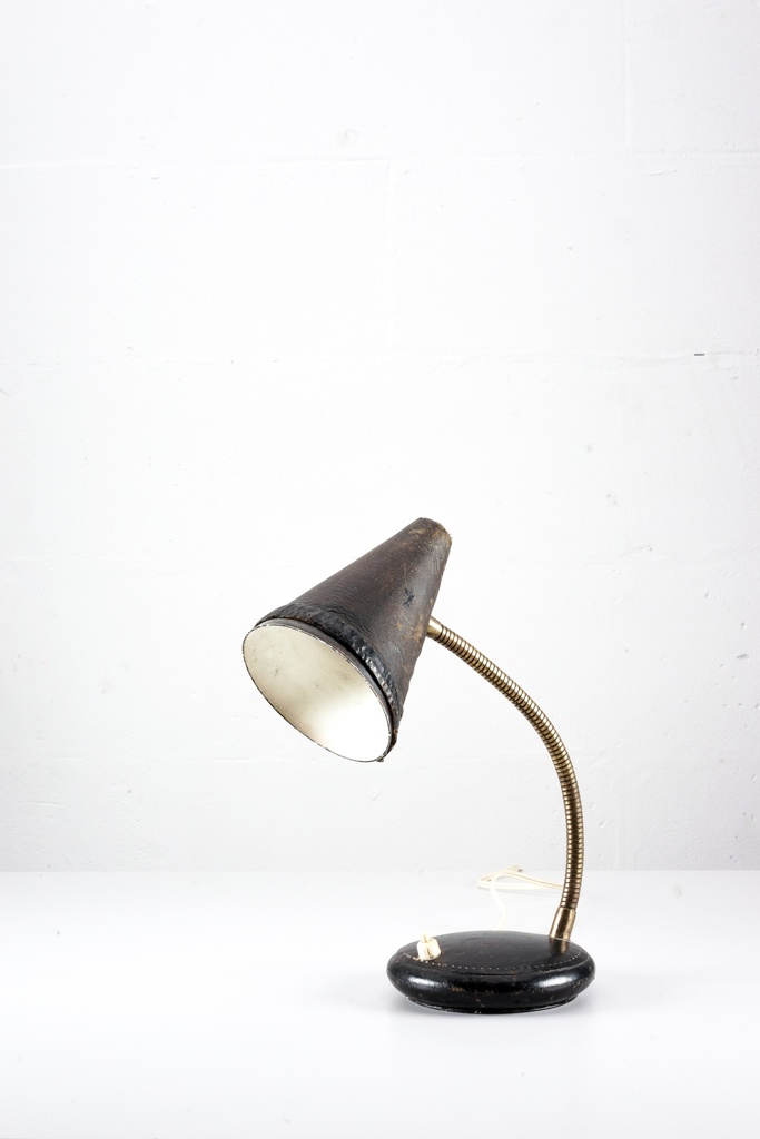Vintage Black Desk Lamp with Flexible Gooseneck