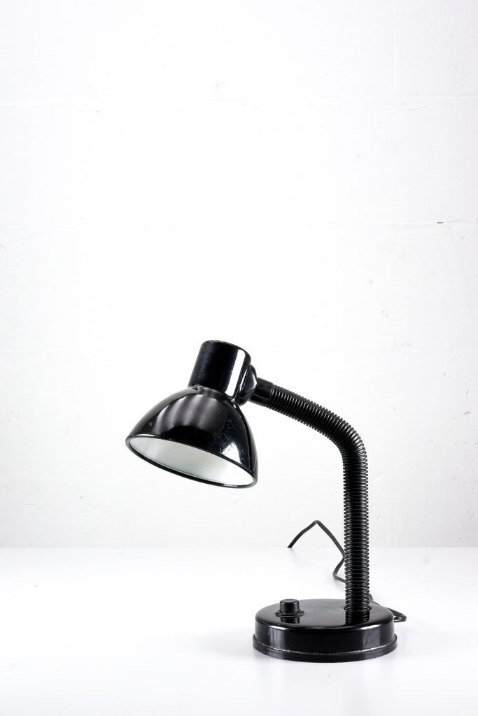 Vintage Black Desk Lamp With Flexible Neck