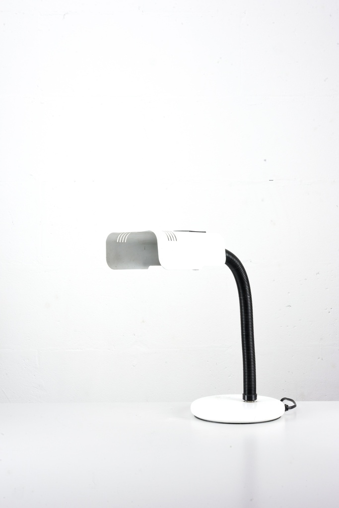 Modern White Desk Lamp with Flexible Neck
