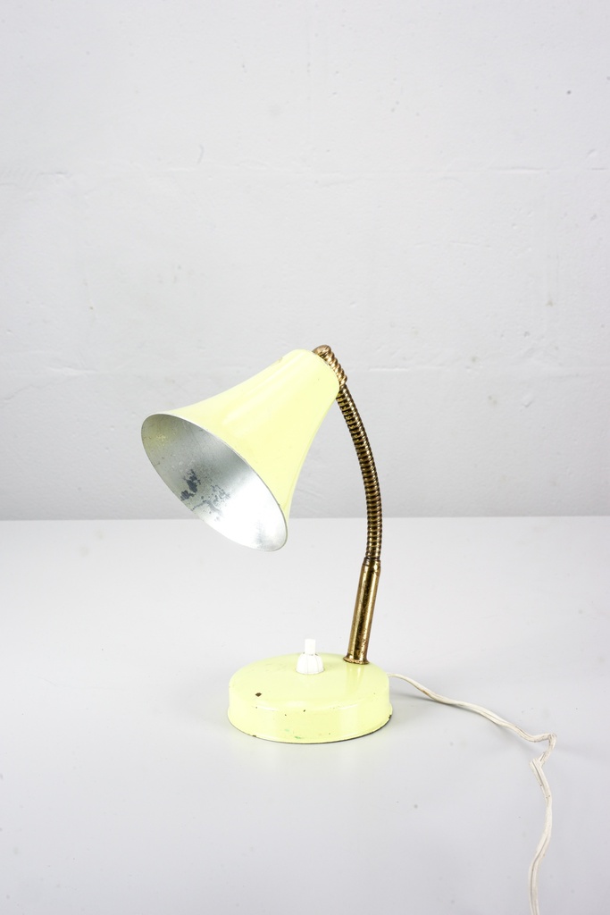 Vintage Yellow Gooseneck Desk Lamp